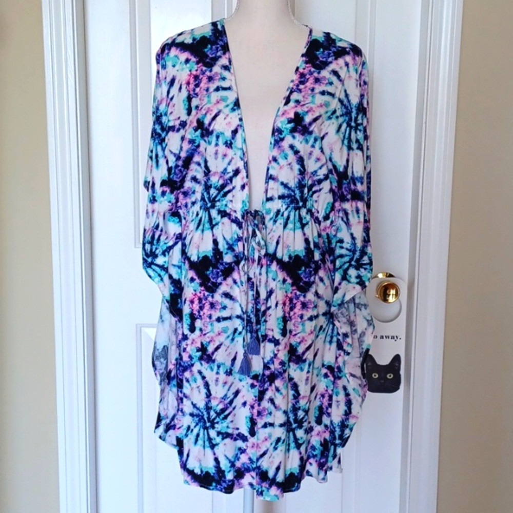 JESSICA SIMPSON TIE DYE FOR BORDER COVER UP